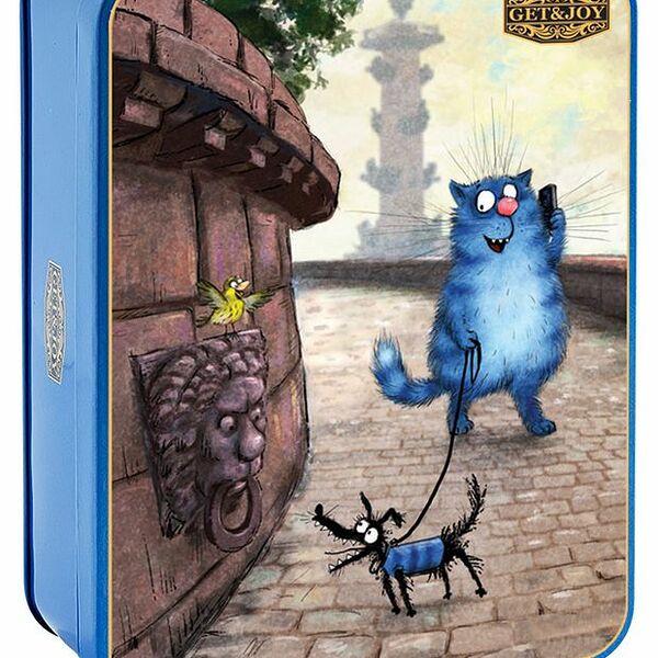 Чай черный Get&Joy Коты Ростральная Колонна, 40 г