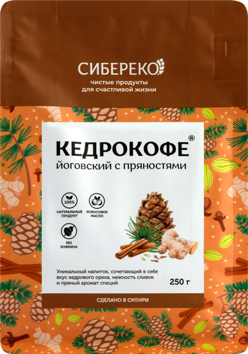 

Напиток Сибереко Кедрокофе Йоговский с пряностями 250 г