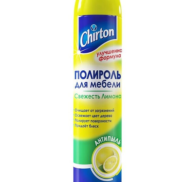 Полироль для мебели Chirton антипыль лимон 300 мл