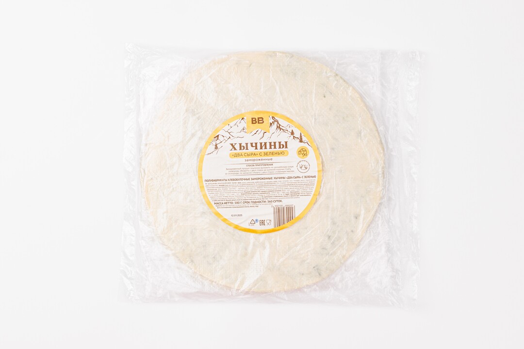 

Хычины ВкусВилл два сыра с зеленью замороженные 580 г