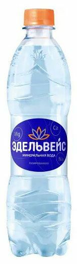 Вода минеральная Эдельвейс лечебно-столовая, газированная, 0.5 л