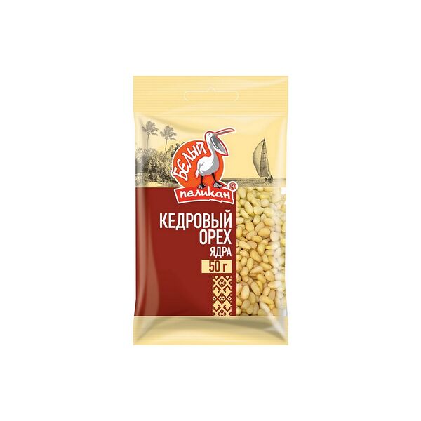 Кедровый орех Белый Пеликан ядра 50г