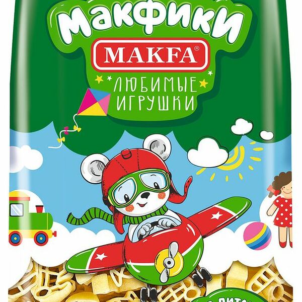 Макаронные изделия Макфики Makfa Любимые игрушки, 250 г