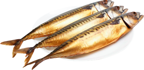 

Скумбрия атлантическая горячего копчения, потрошеная с головой вес