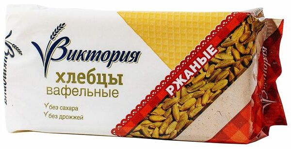 Хлебцы вафельные ржаные Виктория, 60г
