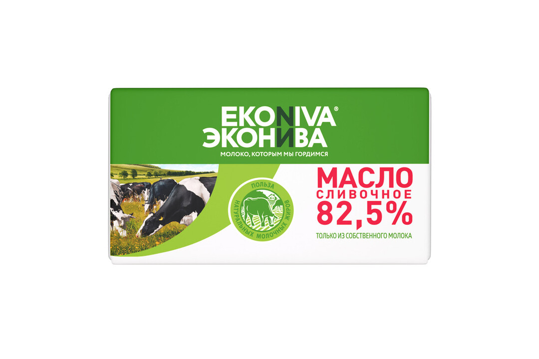 

Масло сливочное ЭкоНива 82.5% 180 г