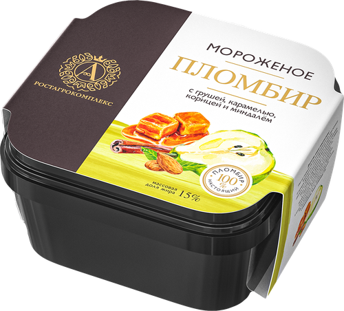 

Мороженое А.Ростагрокомплекс с грушей, карамелью, корицей и миндалем 300 г