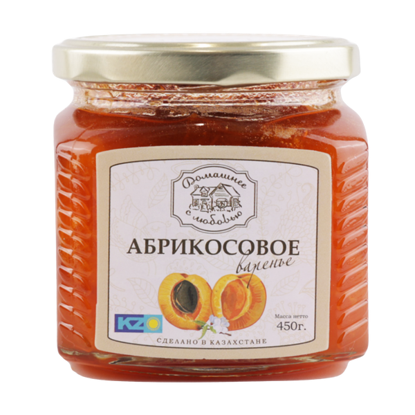 Варенье Домашнее с любовью абрикосовое 450 г