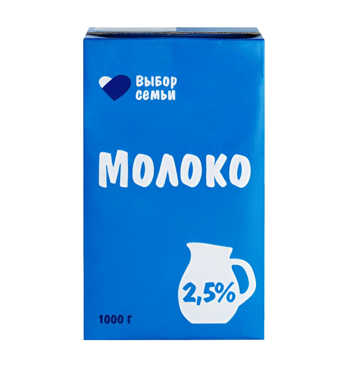 

Молоко ультрапастеризованное Выбор Семьи 2,5%, БЗМЖ, 1 кг