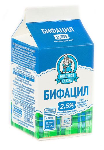 

Бифацил Молочная Сказка 2.5% 450г
