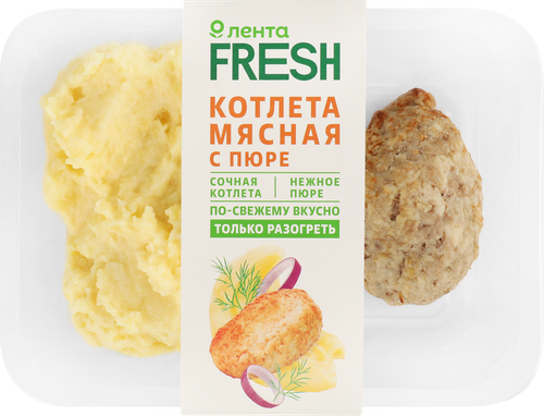 

Котлета Лента Fresh с картофельным пюре 250 г