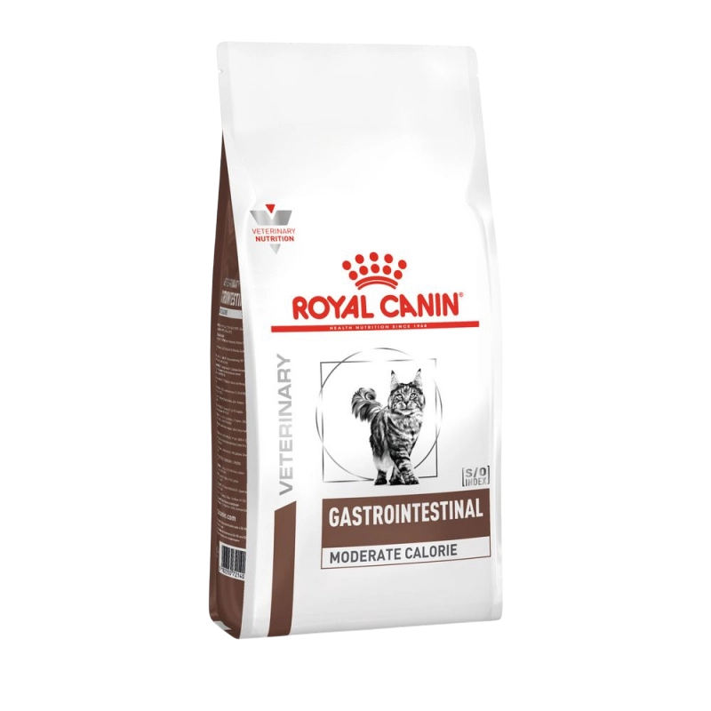 

Корм сухой Royal Canin Gastrointestinal Moderate Calorie для взрослых кошек склонных к набору веса при расстройствах пищеварения 0.4 кг