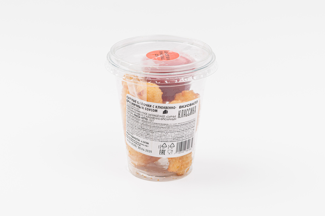 

Сырные палочки ВкусВилл с клюквенно-брусничным соусом 150 г