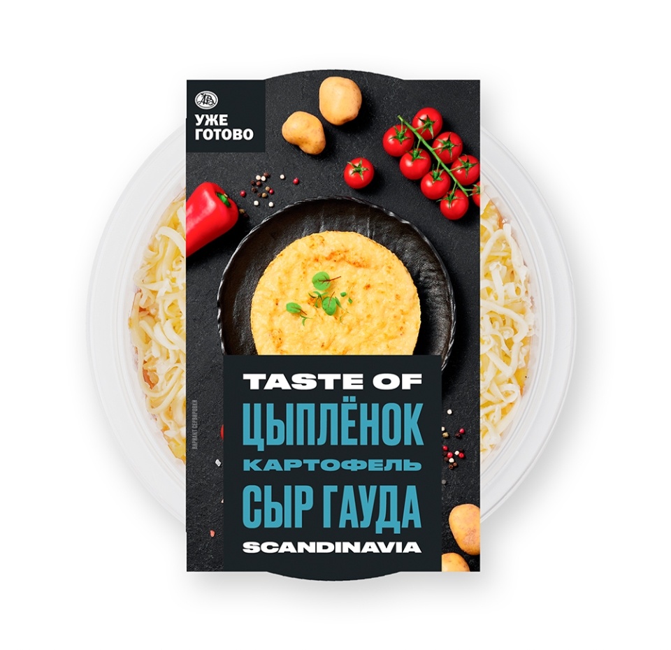 

Мясо бедра цыплёнка-бройлера Уже Готово Taste of по-скандинавски запеченное с картофелем 290 г