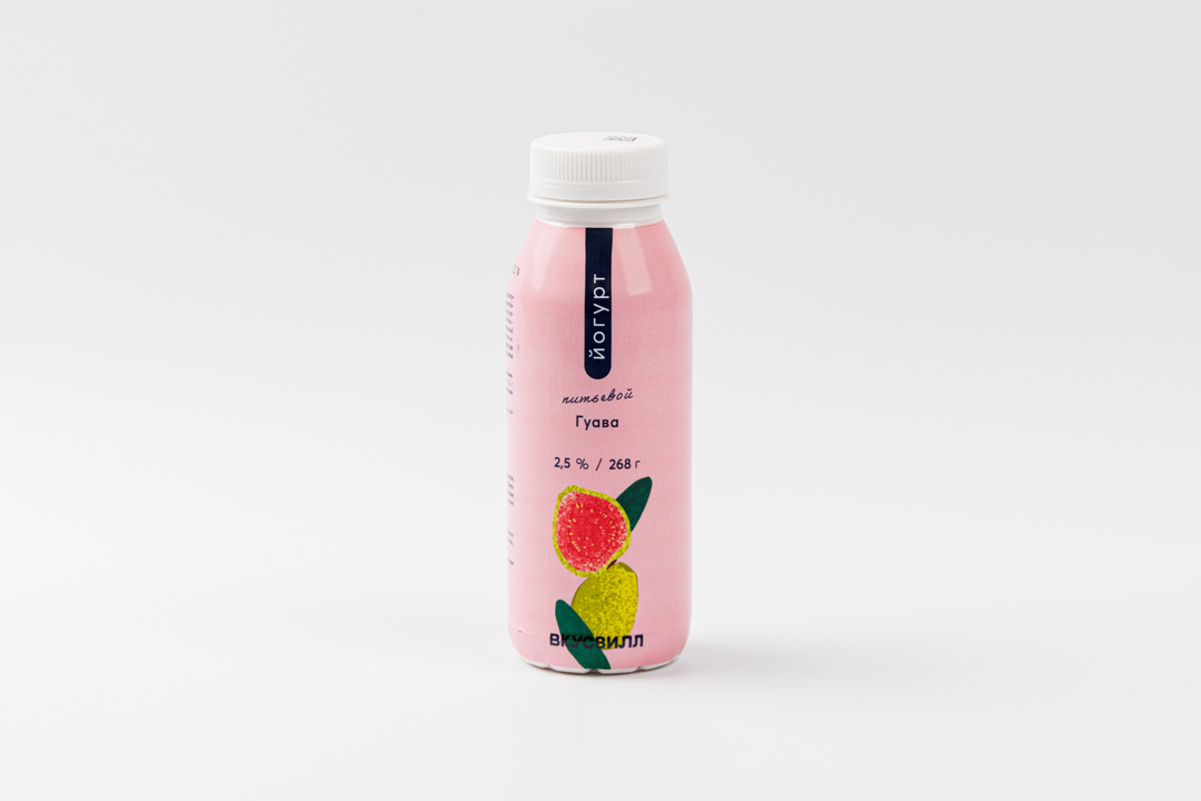 

Йогурт питьевой ВкусВилл Гуава 2.5% 268 г