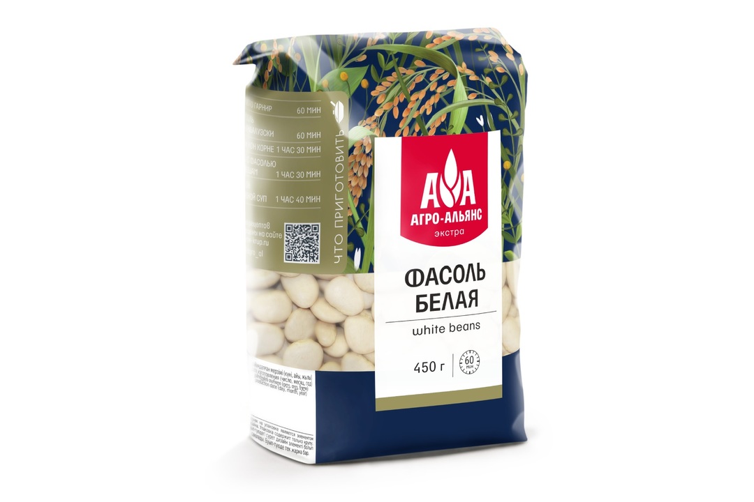 

Фасоль Агро-альянс Экстра белая 450 г