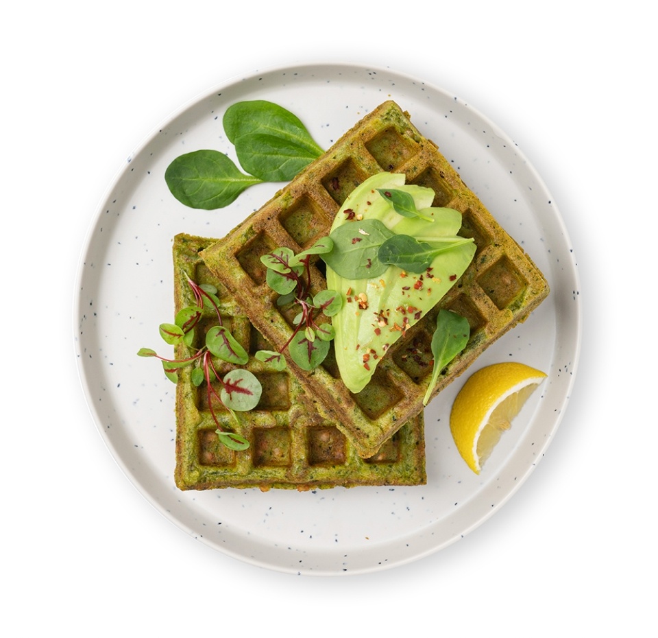 

Вафли из муки без глютена со шпинатом и зелёной гречкой, Азбука life 180 г