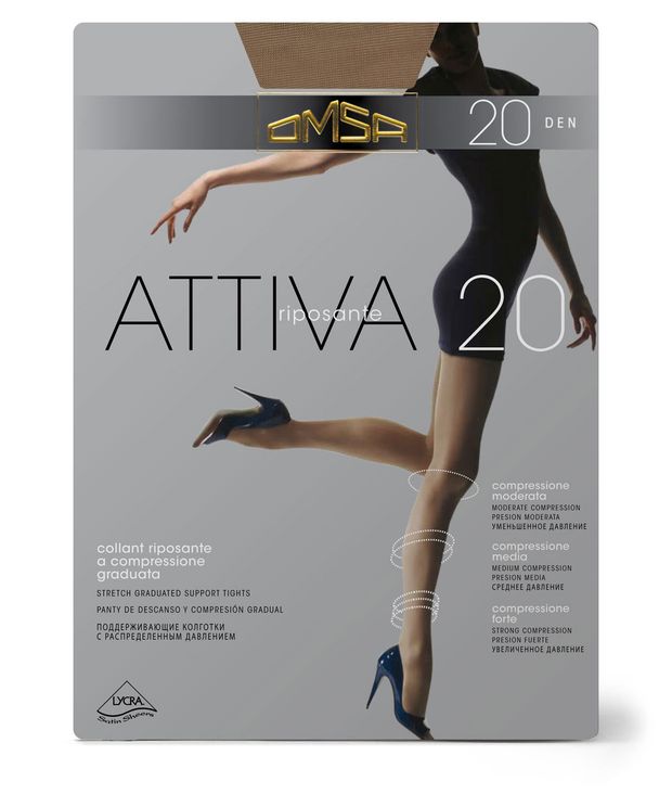 

Колготки женские Omsa attiva 20 caramello 2