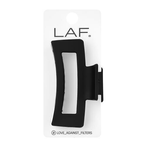 Краб для волос LAF черный матовый прямоугольный База