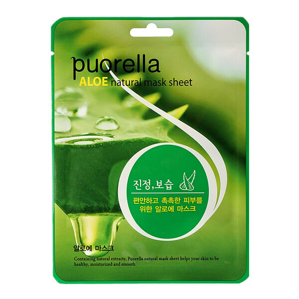 Маска для лица Puorella Aloe успокаивающая 21 г