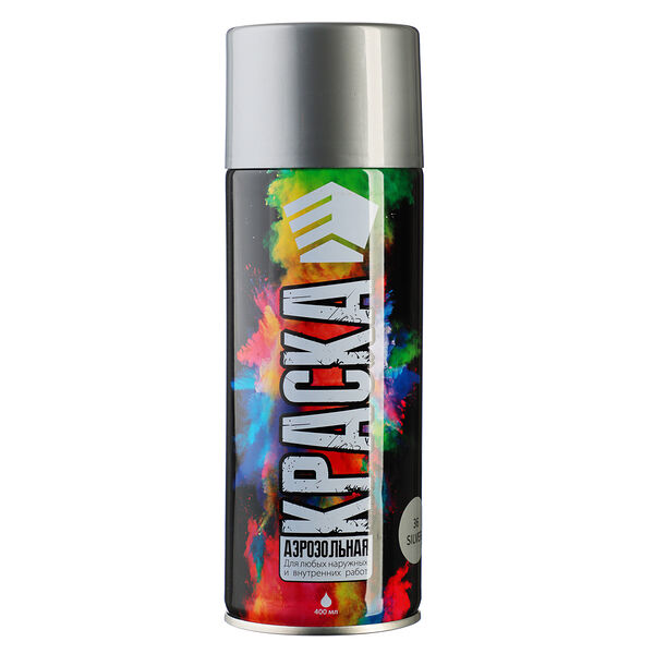 Ермак краска аэрозоль 400мл, серебро (9001/36)