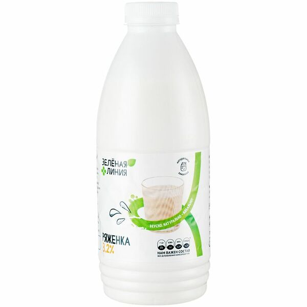 Ряженка 3.2% Зелёная Линия 900г