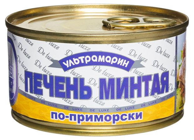 

Печень минтая по-приморски ТМ Ультрамарин 185 г