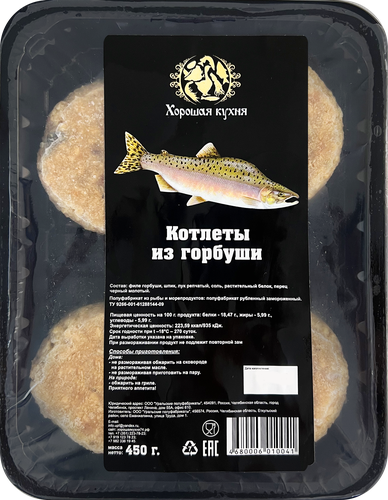 

Котлеты рыбные Хорошая кухня из горбуши 450 г