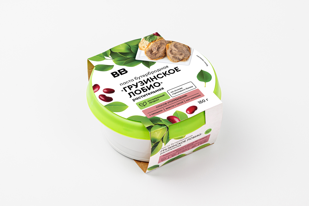 

Паста бутербродная ВкусВилл Грузинское лобио, растительная 150 г