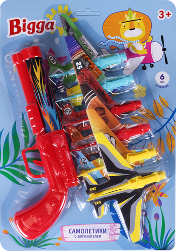 

Набор игровой Bigga Самолетики с запускателем, в ассортименте