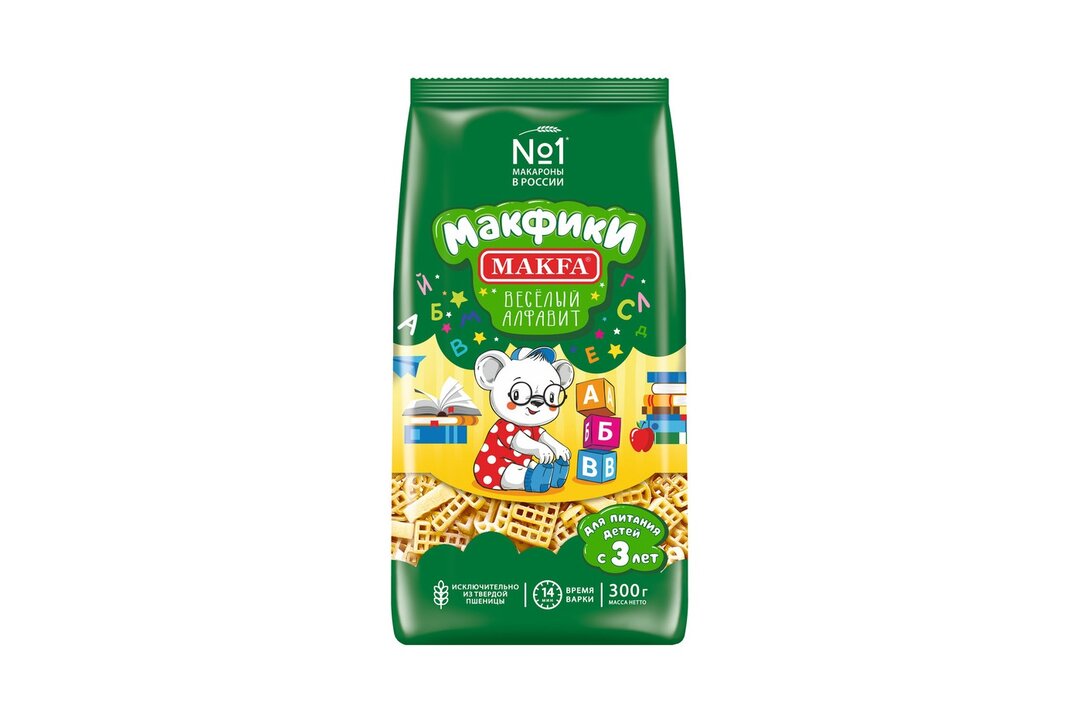 

Макаронные изделия Makfa Макфики Веселый алфавит 300 г