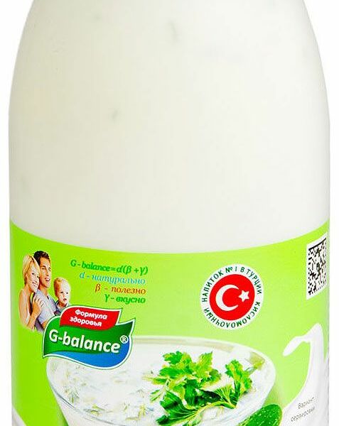 Напиток кисломолочный G-balance Айран Турецкий с огурцом и зеленью 1,8% 500 мл