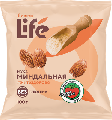 Мука миндальная Лента Лайф (Лента Life) 100 г