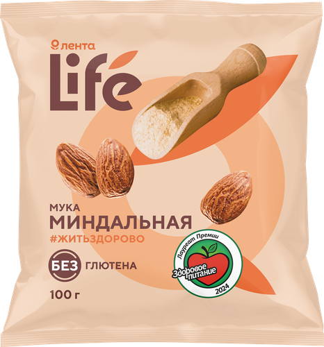 

Мука миндальная Лента Life 100 г
