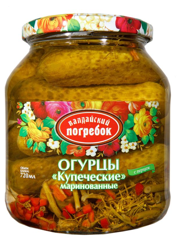 

Огурцы маринованные Валдайский Погребок Купеческие, 650г