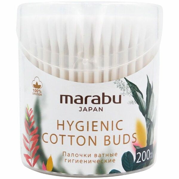 Палочки ватные Marabu Botanica 200 шт