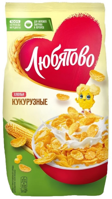 

Хлопья Любятово кукурузные 300 г