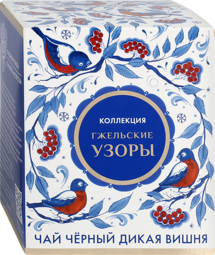 

Чай черный Лента Русские узоры Дикая вишня 20 шт 40 г