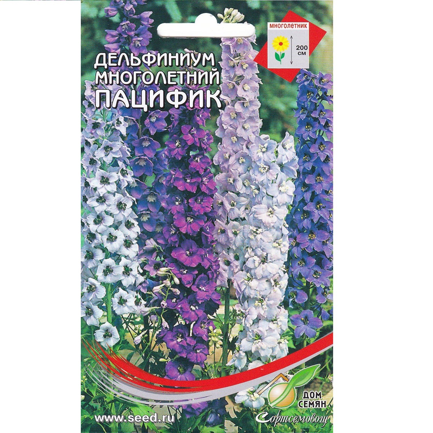 

Семена Дом семян Дельфиниум многолетний Пацифик смесь 10 г