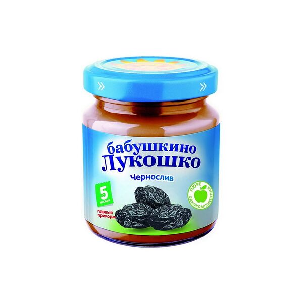 Пюре фруктовое Бабушкино Лукошко из чернослива 100г ДП