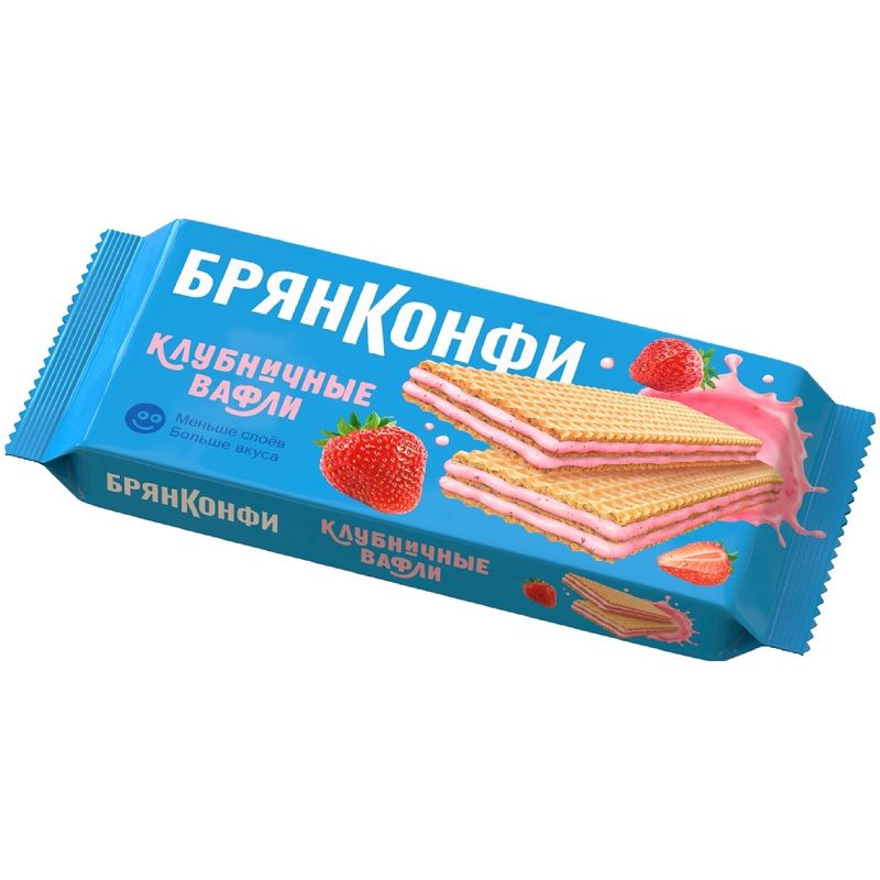 

Вафли Брянконфи Клубничные с жировой начинкой 190 г