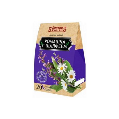 Напиток чайный Белтея Фиточай ромашка с шалфеем 20пак*1,2г 24г
