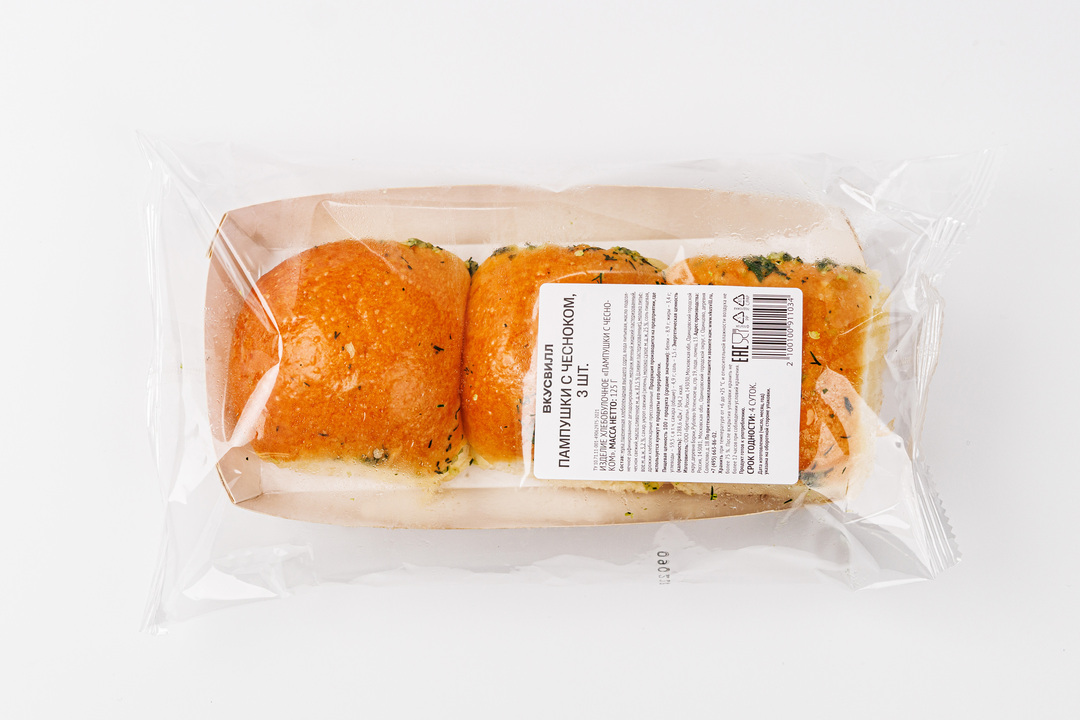 

Пампушки с чесноком 3 шт, 125 г