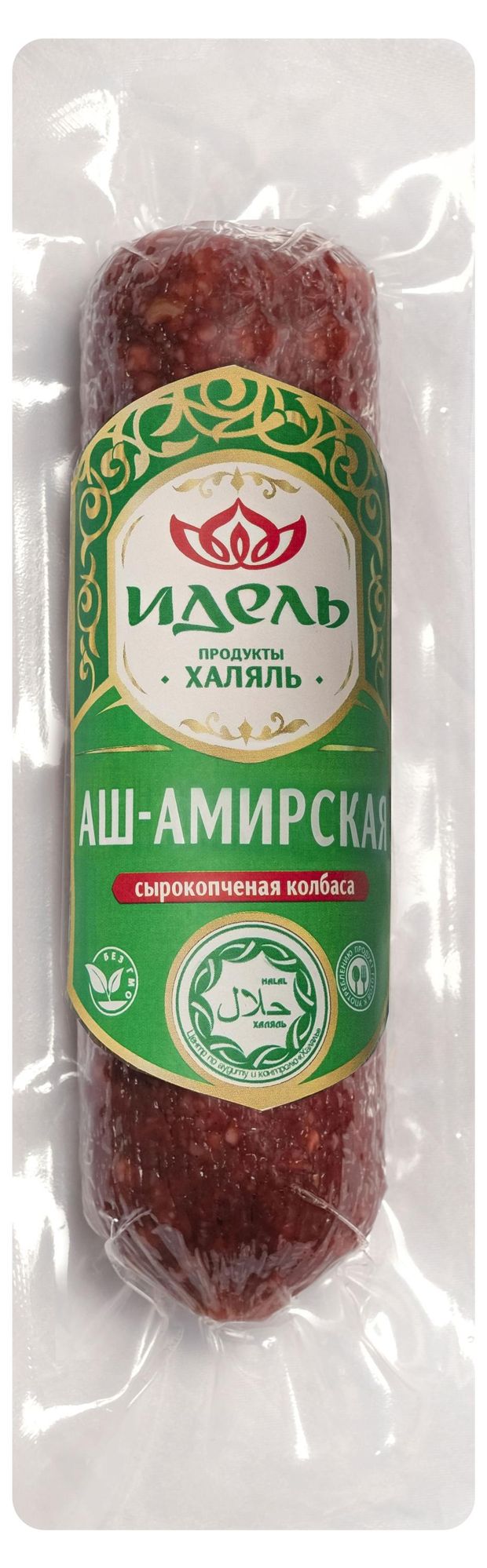 

Колбаса сырокопченая Идель Аш-Амирская халяль 180 г