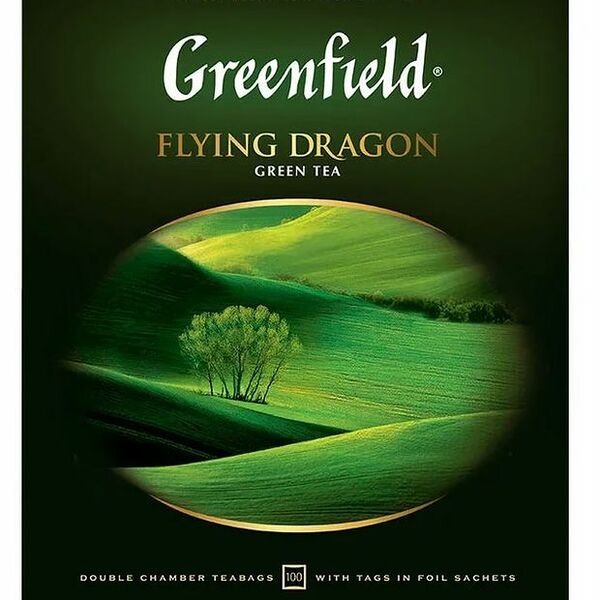 Чай пакетированный Greenfield Flying dragon Зеленый 100шт x 2г 