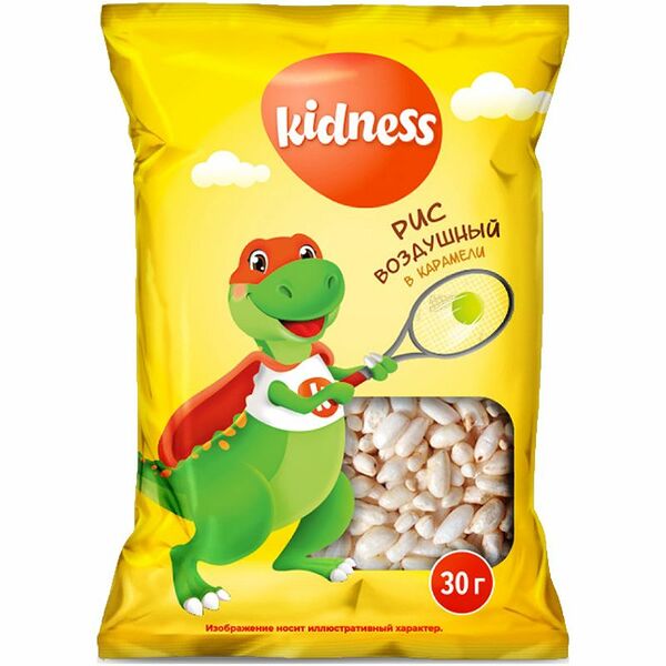 Рис Kidness воздушный в карамели 30 г