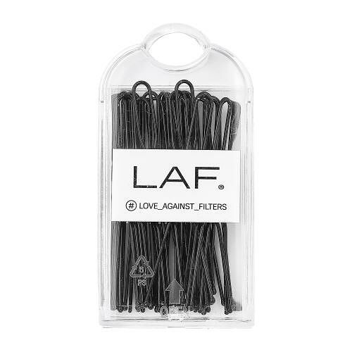 Шпильки для волос Laf черные в контейнере 30 шт