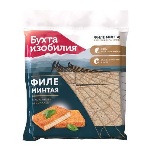 Филе минтая Бухта изобилия в хрустящей панировке 270 г