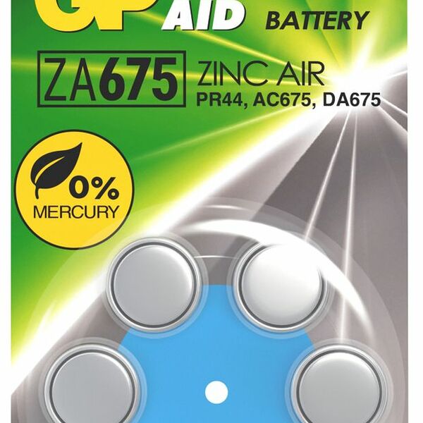 Батарейки воздушно-цинковые GP Hearing Aid ZA675/PR44/V675A/AC675/DA675 для слуховых аппаратов и бытовой техники, 6 шт.