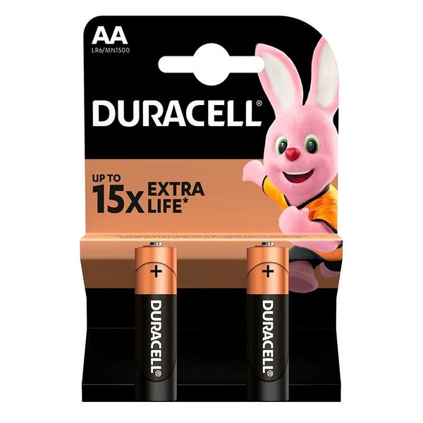 Батарейка AA 2шт Duracell Basic (LR6/MN1500/2АА)